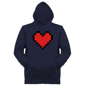 Jaket Hoodie 8-Bit Love