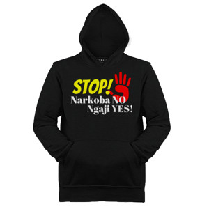 Jaket Hoodie Kata Motivasi Narkoba NO Ngaji YES