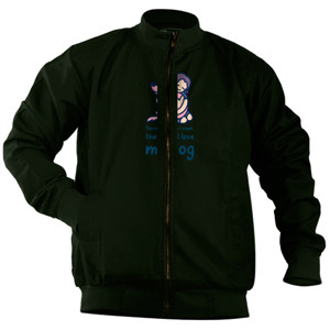 Jaket Bomber Love my Dog