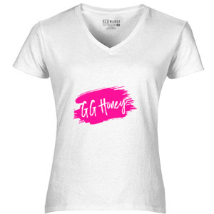 Kaos GG Honey pink logo shape #1