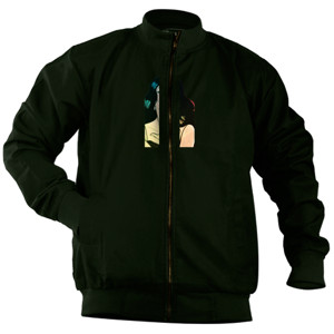 Jaket Bomber Abstrak