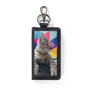 Dompet STNK/SIM Kucing Tabby Abu-abu