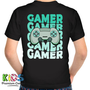 Kaos Konsol Gim Permainan Video Text