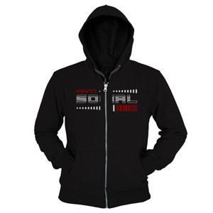 Hoodie Zipper Anti Social