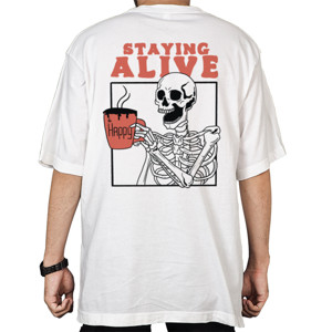 Kaos Oversize Clothudio - Staying Alive Tees
