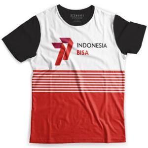 Kaos Fullprint HUT RI 77