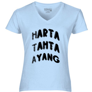 Kaos Kaos cewe kata-kata harta tahta ayang