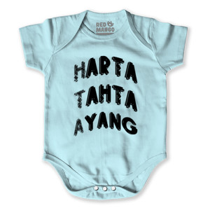 Baby Jumper Kaos cewe kata-kata harta tahta ayang