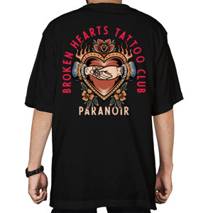 Kaos Oversize Broken Hearts Tattoo Club Paranoir Original