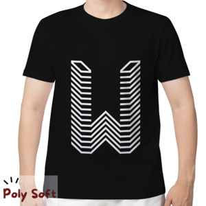 Kaos Logo huruf W gamer