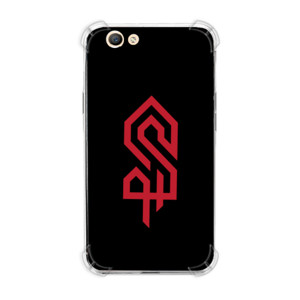 Casing HP Logo Andeska Red and Black Background 