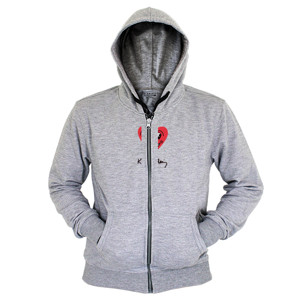 Hoodie Zipper Heart KH