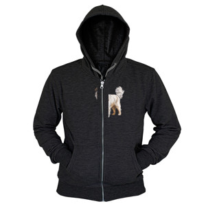 Hoodie Zipper Kaos Gambar Anjing 407