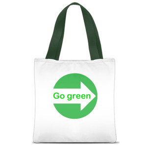 Tas Tote Fullprint Tote Bag go green