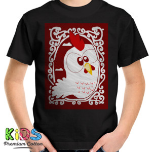 Kaos FUNNY WHITE ROOSTER