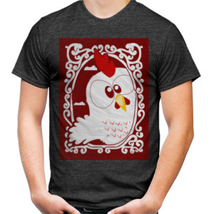 Kaos FUNNY WHITE ROOSTER