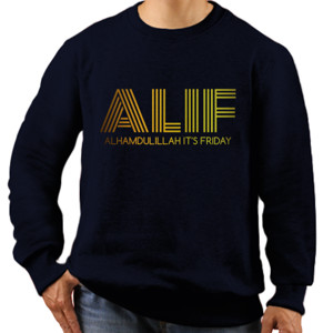 Jaket Sweater ALIF (Alhamdulillah It's Friday)