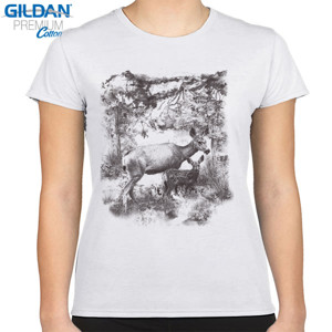 Kaos Deer Black and White