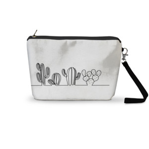 Pouch Trapesium Dompet Serbaguna - Theme Cactus