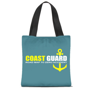 Tas Tote Fullprint Tas Tote Logo Coast Guard & KPLP (depan belakang)