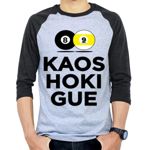 Kaos Raglan Kaos Hoki Gue