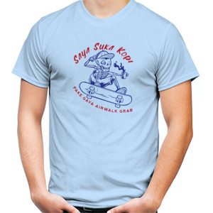 Kaos Saya Suka Kopi Pake Gaya Airwalk Grab