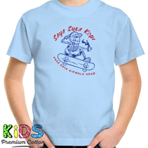 Kaos Saya Suka Kopi Pake Gaya Airwalk Grab