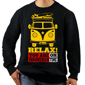 Jaket Sweater RELAX YOU ARE ON INDONESIA TIME 4