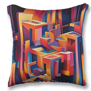 Bantal Maze geometric art
