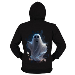 Hoodie Zipper cute ghost