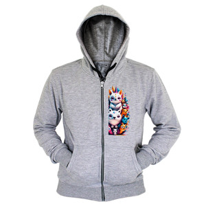 Hoodie Zipper animalia