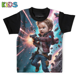 Kaos Anak Full-Print guardians of the galaxy kid star lord