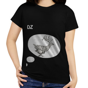 Kaos Baju Dengan Corak Kijang Pohon