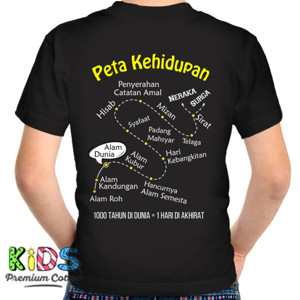 Kaos Baju Kaos Peta Kehidupan