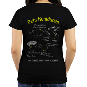 Kaos Baju Kaos Peta Kehidupan