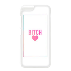 Pink Text Heart Casing HP