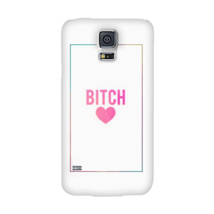 Pink Text Heart Casing HP