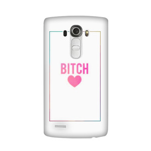 Pink Text Heart Casing HP