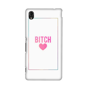 Pink Text Heart Casing HP