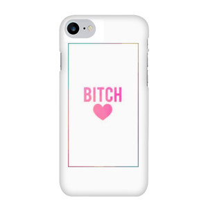 Pink Text Heart Casing HP