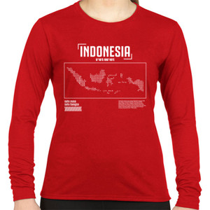 Kaos Kaos Indonesia - Peta Indonesia (CLINA18)