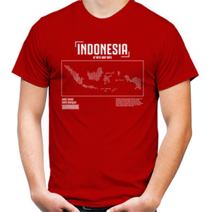Kaos Kaos Indonesia - Peta Indonesia (CLINA18)