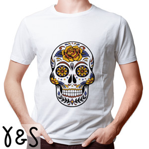 Kaos Kaos Bunga Tengkorak