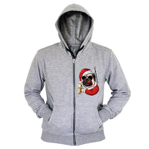 Hoodie Zipper Party Christmas Dog