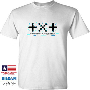 Kaos TXT1 | TXT Logo Pixel Blue Desain 