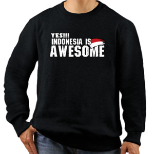 Jaket Sweater Kaos Indonesia - Indonesia is Awesome (CLINA04)