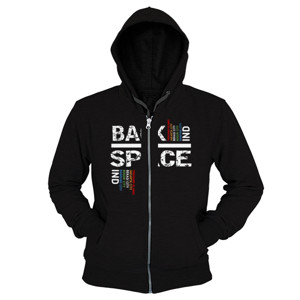 Hoodie Zipper Back Space IND