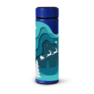 Botol Tumbler kereta santa & rusa kutub