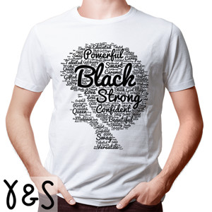Kaos Powerful Black Strong 1