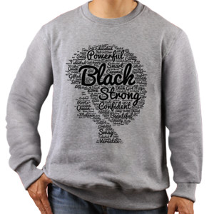 Jaket Sweater Powerful Black Strong 1